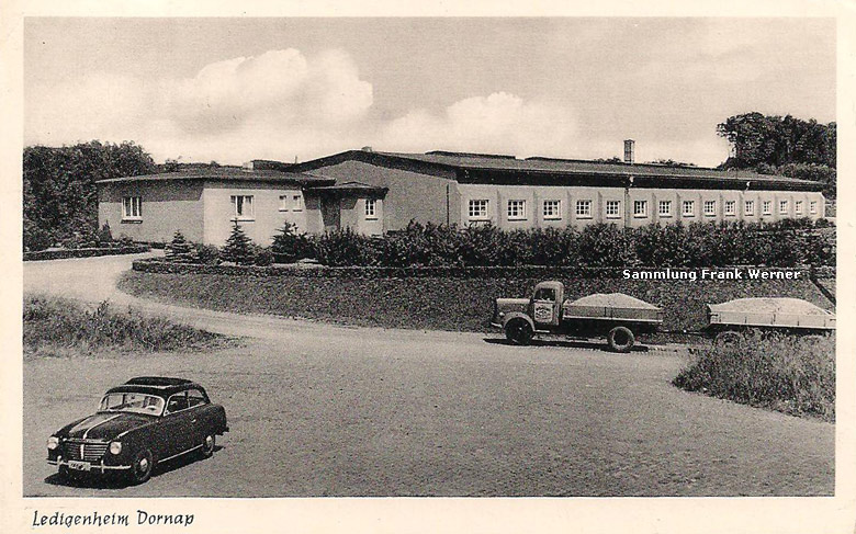 Das Ledigenheim Dornap auf einer Postkarte von 1955 (Sammlung Frank Werner)