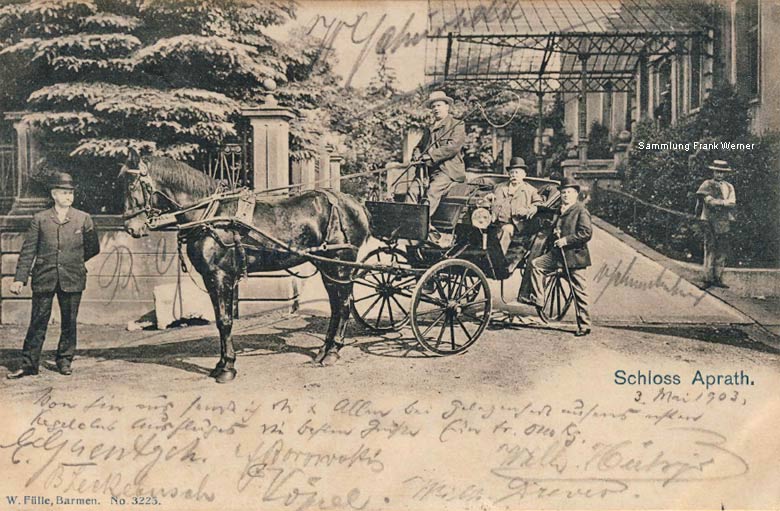 Schloss Aprath auf einer Postkarte von 1903 (Sammlung Frank Werner)