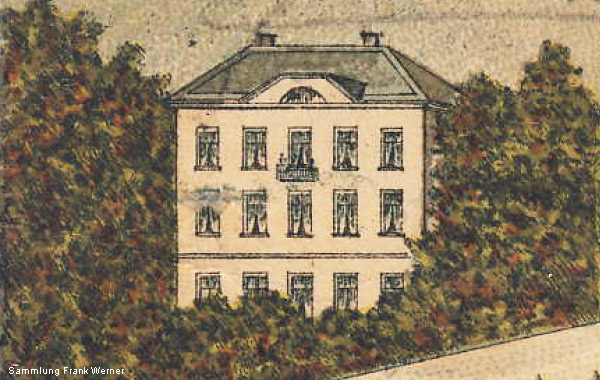 Die Villa Hammerstein auf einer Postkarte von 1897 - Ausschnitt (Sammlung Frank Werner)