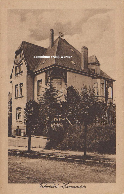 Villa an der Luisenallee in Vohwinkel-Hammerstein auf einer Postkarte (Sammlung Frank Werner)
