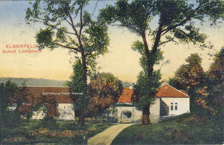 Schloß Lüntenbeck auf einer Postkarte von 1910 (Sammlung Frank Werner)