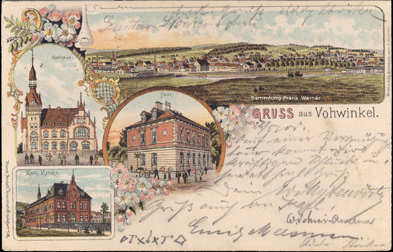 Vohwinkel auf einer Postkarte von 1901 (Sammlung Frank Werner)