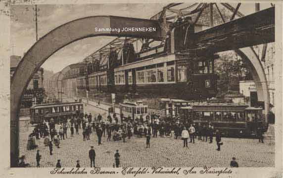 Kaiserplatz in Vohwinkel um 1919