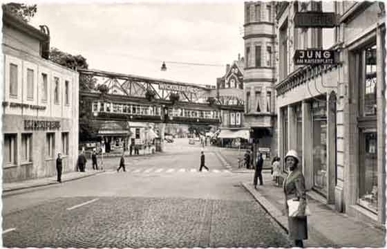 Kaiserplatz in Wuppertal-Vohwinkel um 1960 (Sammlung Dieter Kraß)