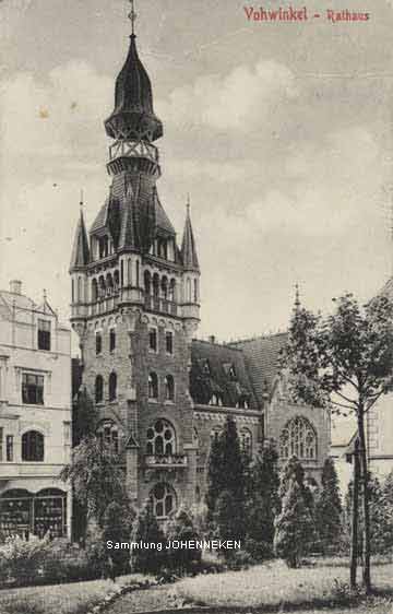 Das Rathaus Vohwinkel um 1912 (Sammlung Udo Johenneken)