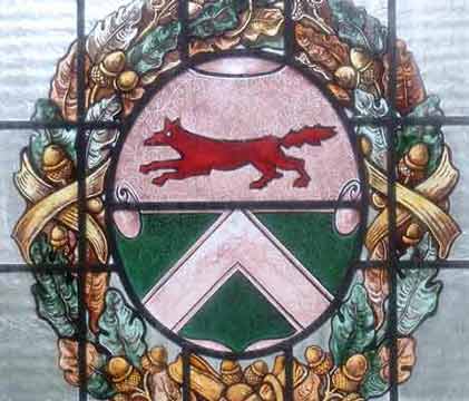 Vohwinkeler Wappen im Treppenhaus des Rathauses Vohwinkel