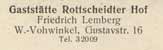 Gaststätte Rottscheidter Hof (Sammlung Udo Johenneken)