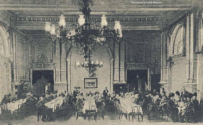 Hotel Restaurant Deutscher Kaiser 1904 - Ausschnitt (Sammlung Frank Werner)