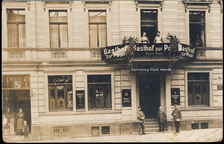 Gasthof zur Post in Vohwinkel 1916 (Sammlung Frank Werner)