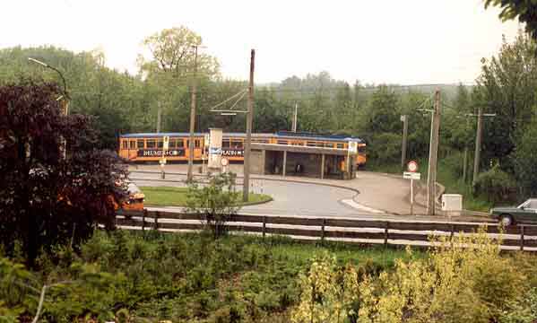 Straßenbahn an der Schleife Wieden (Foto Dieter Kraß)